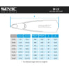 Freitauchen und Spearfishing Flossen W-22 Schwarz 39-40 Seac 71-59N-39-40