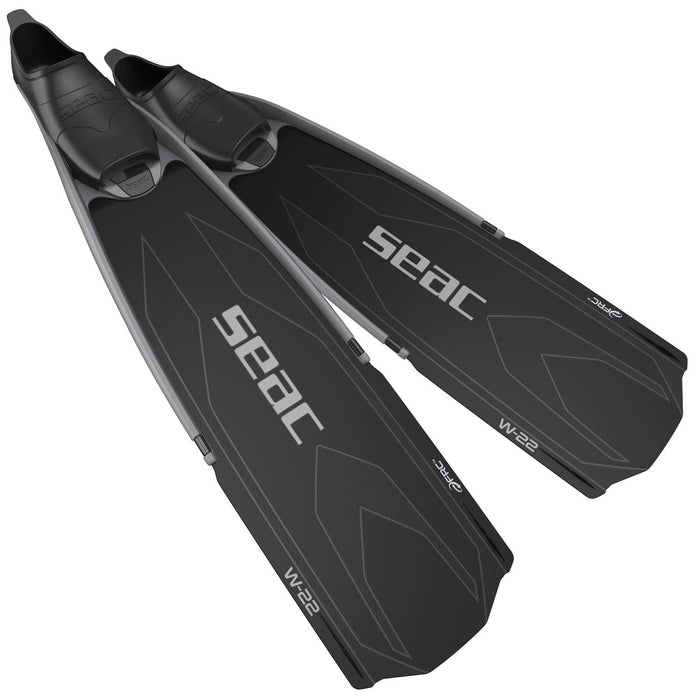 Freitauchen und Spearfishing Flossen W-22 Schwarz 45-46 Seac 71-59N-45-46