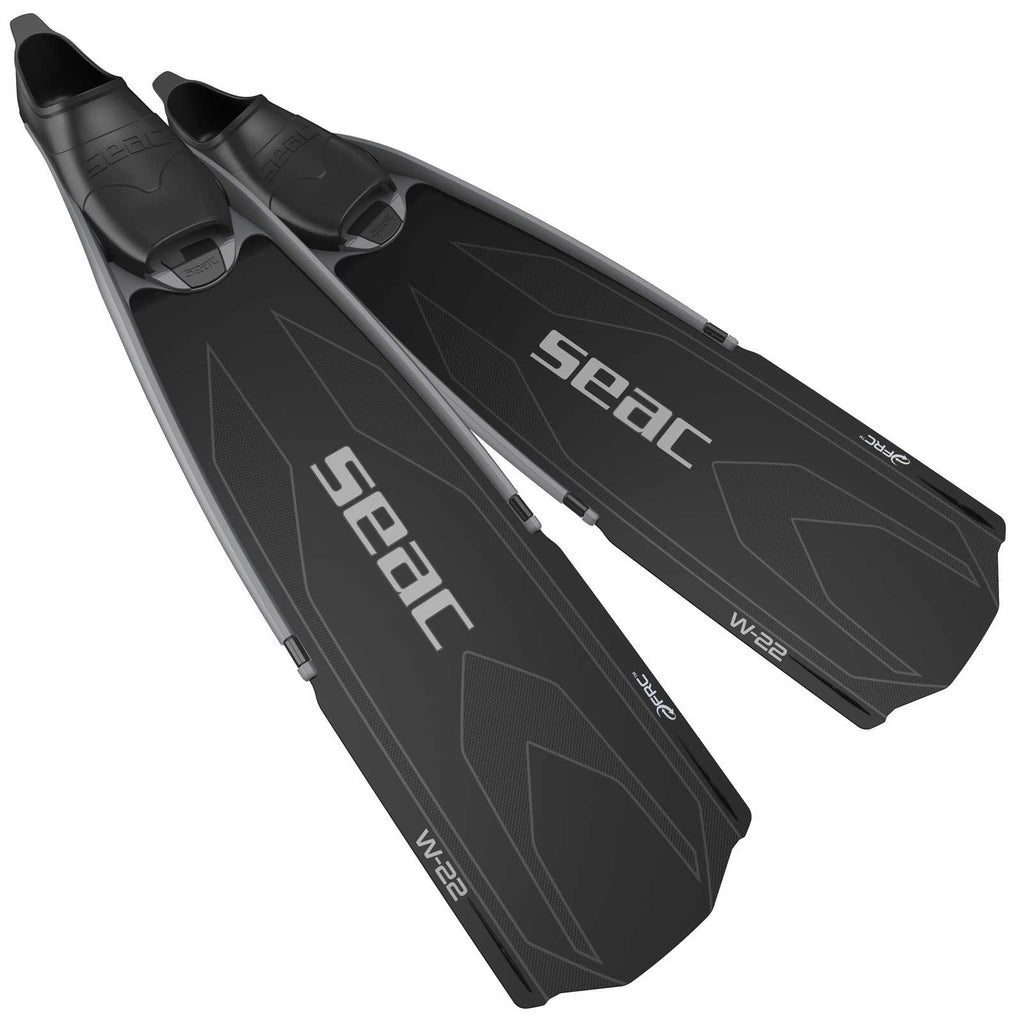 Freitauchen und Spearfishing Flossen W-22 Schwarz 47-48 Seac 71-59N-47-48