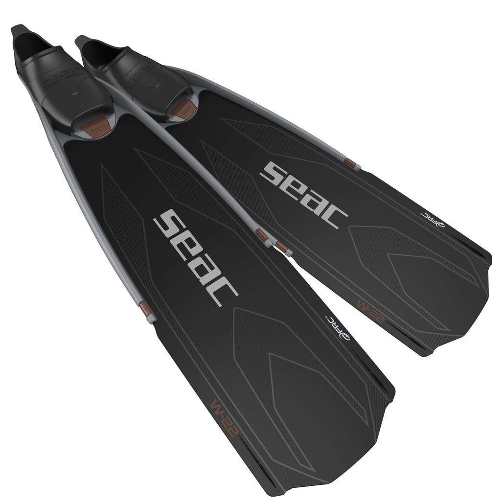 Freitauchen und Spearfishing Flossen W-22 Schwarz-Rot 35-36 Seac 71-59NR-35-36