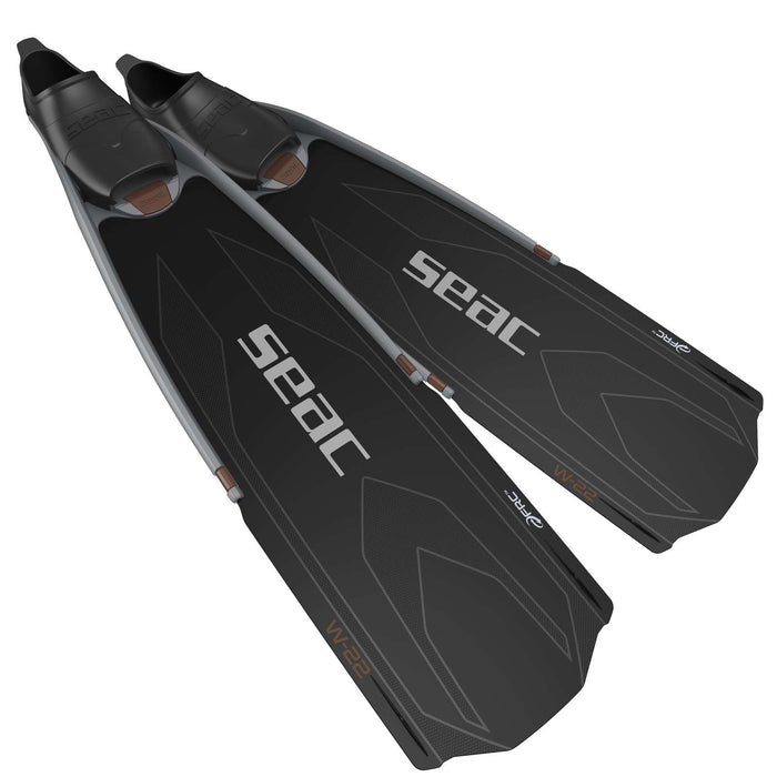 Freitauchen und Spearfishing Flossen W-22 Schwarz-Rot 35-36 Seac 71-59NR-35-36