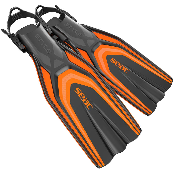 Tauchflossen Stil Orange M-L ~ 42-43 Seac 71-61O-M-L