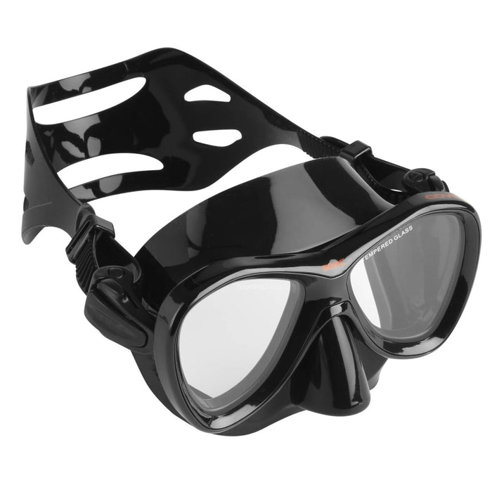 Freitauchen und Speerfischen Maske Cove Schwarz-Rot Seac 75-58N-SBL