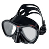Freitauchen und Speerfischen Maske Cove Schwarz-Rot Seac 75-58N-SBL