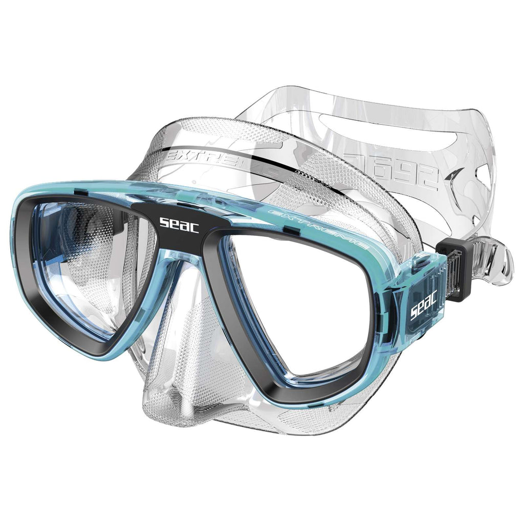 Tauch-Schnorchelmaske Extreme 50 Klar-Aquamarin Seac 75-65A-SKL
