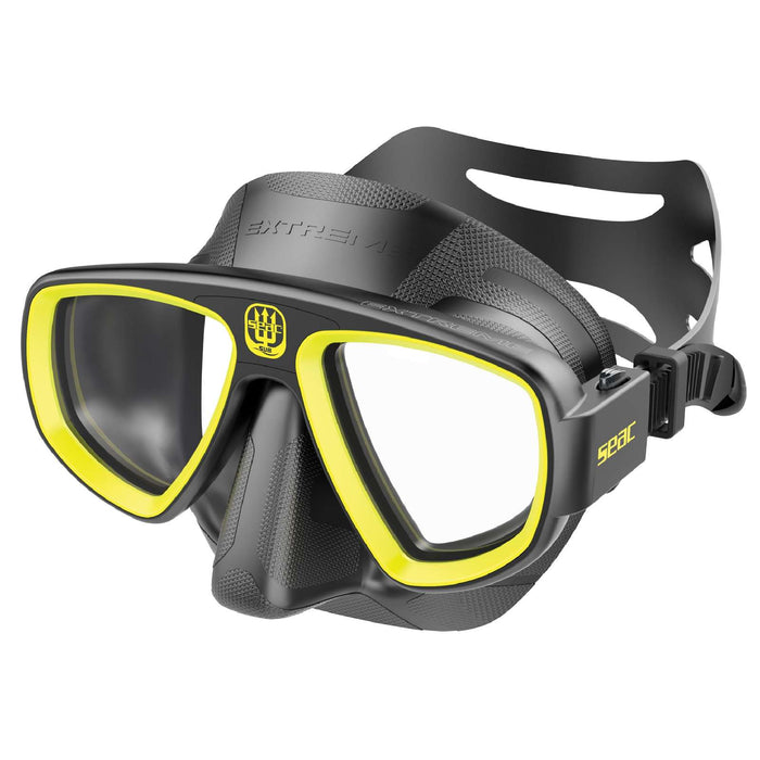 Tauchmaske Extreme 50 Schwarz-Gelb Seac 75-65NY-SBL