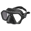 Freitauch- und Spearfishing-Maske Eagle Schwarz Seac 75-66N-SBL