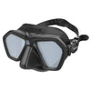Freitauch- und Spearfishing-Maske Eagle Silber Spiegellinsen Schwarz Seac 75-66NS-SBL-LS