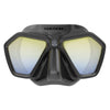 Freitauch- und Spearfishing-Maske Eagle Spiegellinsen Schwarz-Gelb Seac 75-66NY-SBL-LS