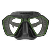Freitauch- und Spearfishing-Maske Eagle Schwarz-Grün Seac 75-66V-SBL