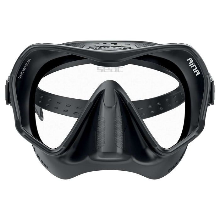 Tauchmaske Ajna Schwarz-Schwarz Seac 75-67N-SBL
