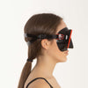 Tauchmaske Ajna Schwarz-Rot Seac 75-67R-SBL