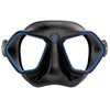 Freediving- und Spearfishing-Maske Raptor Schwarz-Blau Seac 75-68B-SBL