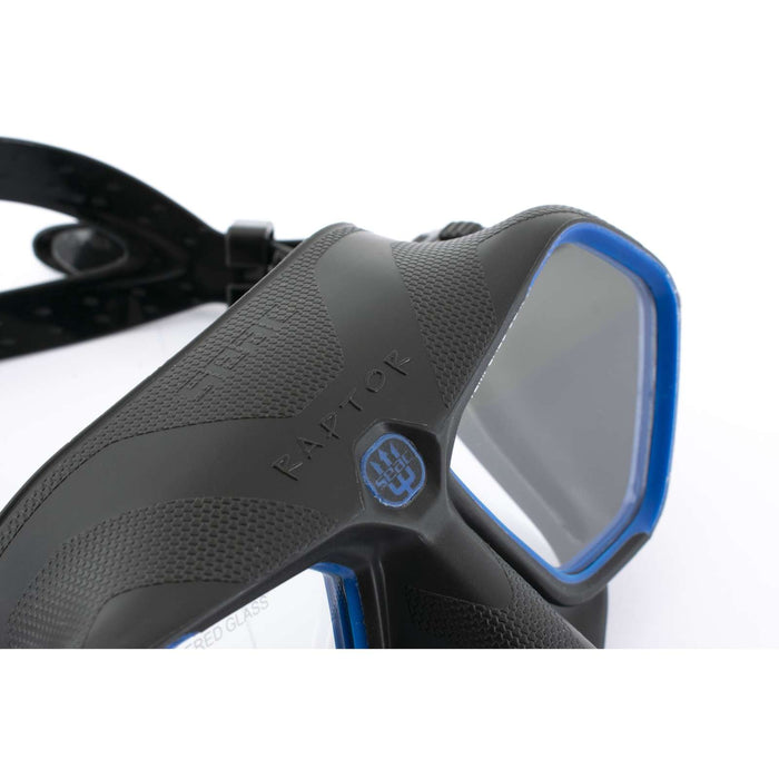 Freediving- und Spearfishing-Maske Raptor Schwarz-Blau Seac 75-68B-SBL