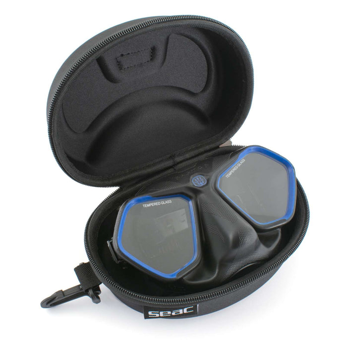 Freediving- und Spearfishing-Maske Raptor Schwarz-Blau Seac 75-68B-SBL