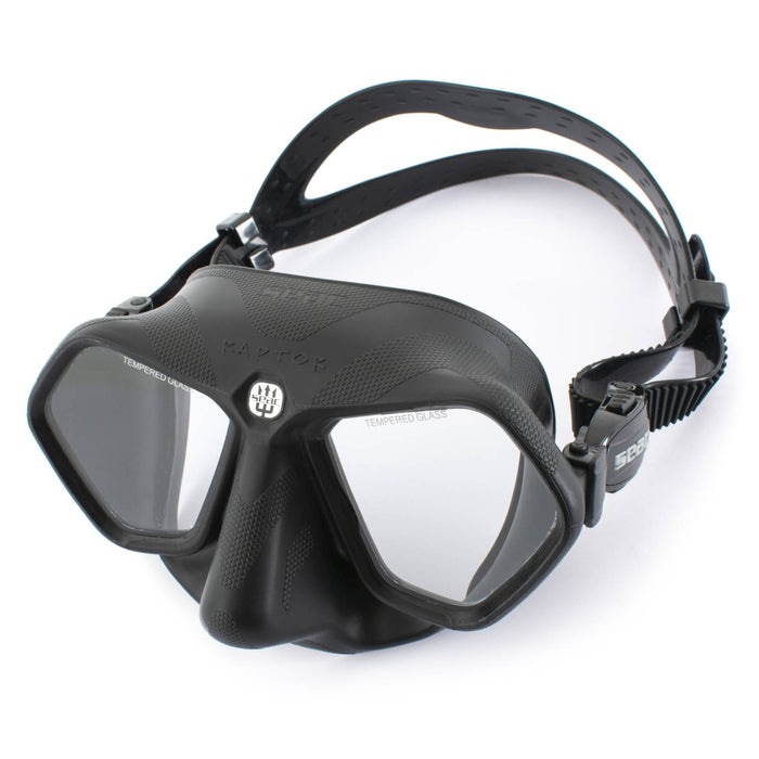 Freediving- und Spearfishing-Maske Raptor Schwarz Seac 75-68N-SBL