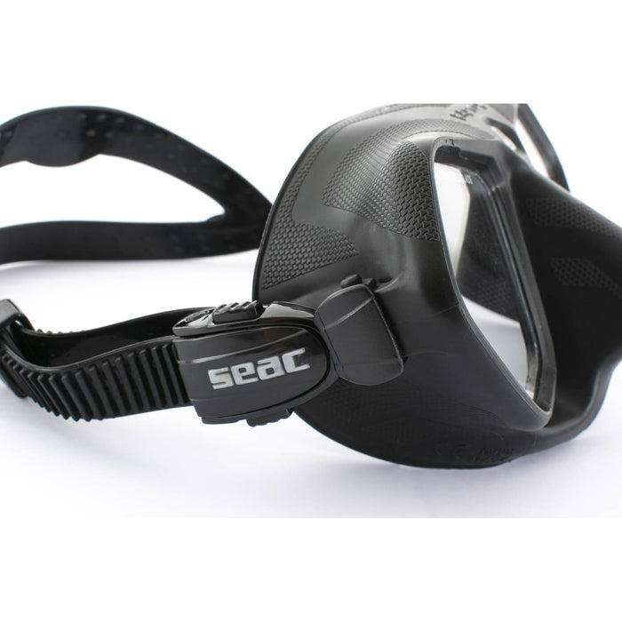 Freediving- und Spearfishing-Maske Raptor Schwarz Seac 75-68N-SBL