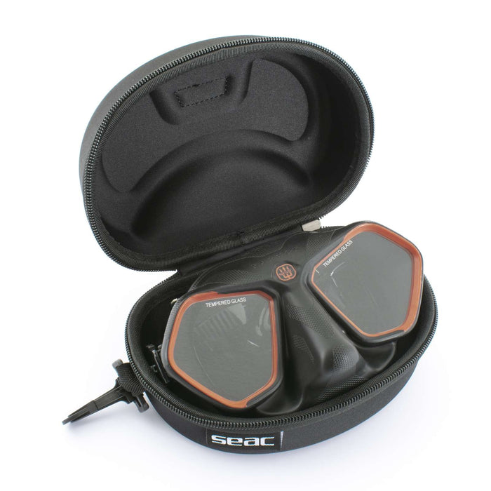 Freediving- und Spearfishing-Maske Raptor Schwarz-Rot Seac 75-68R-SBL