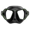 Freediving- und Spearfishing-Maske Raptor Schwarz-Grün Seac 75-68V-SBL