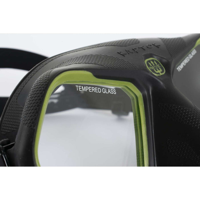 Freediving- und Spearfishing-Maske Raptor Schwarz-Grün Seac 75-68V-SBL