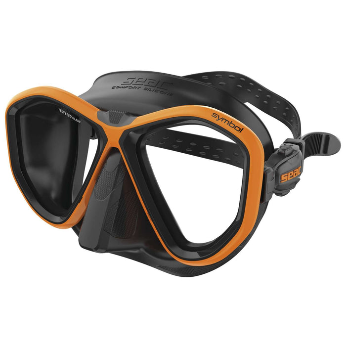 Tauchermaske Symbol Schwarz-Orange Seac 75-70O-SBL
