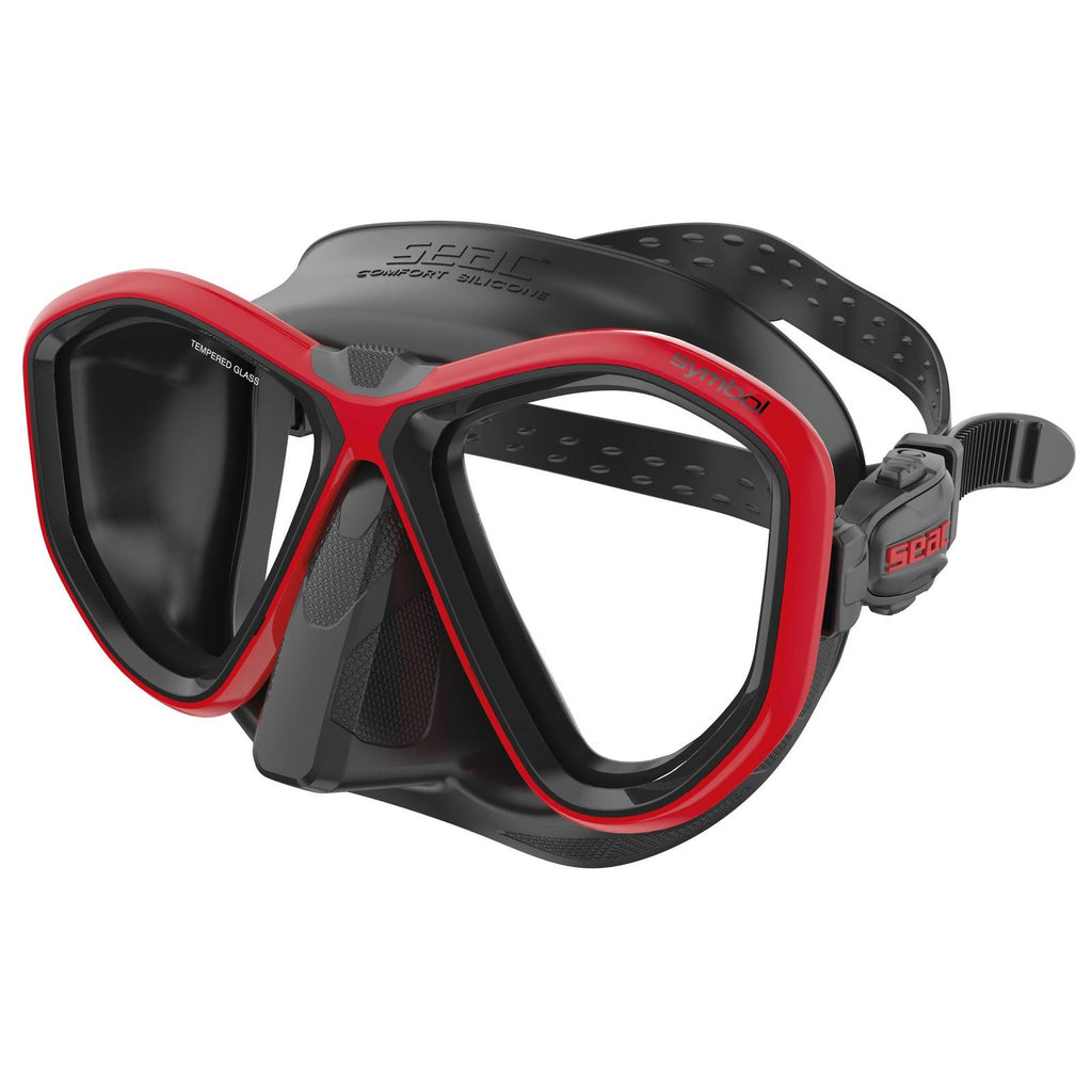 Tauchermaske Symbol Schwarz-Rot Seac 75-70R-SBL