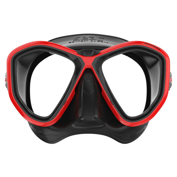 Tauchermaske Symbol Schwarz-Rot Seac 75-70R-SBL