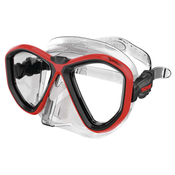 Tauchermaske Symbol Klar-Rot Seac 75-70R-SKL