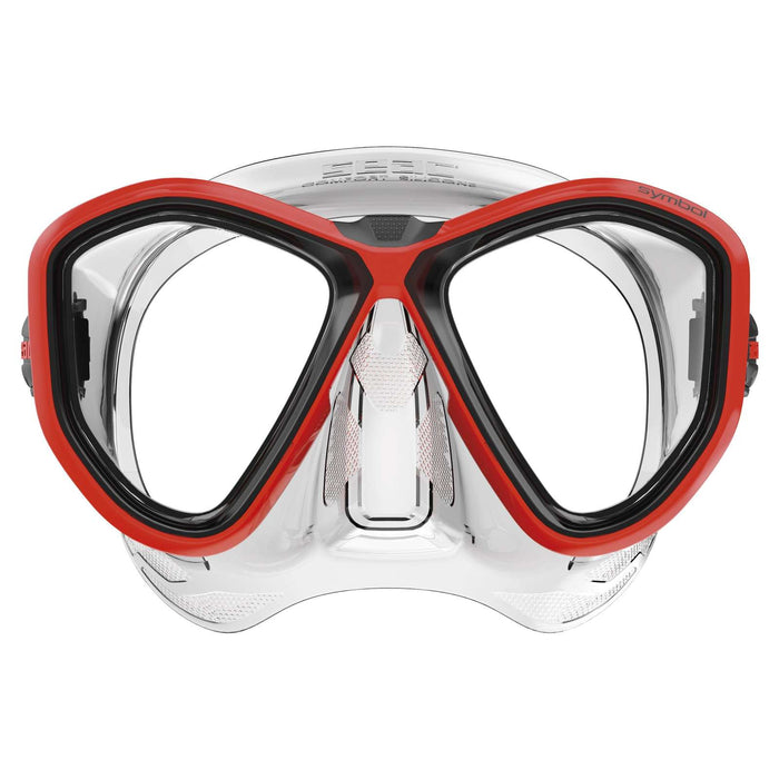 Tauchermaske Symbol Klar-Rot Seac 75-70R-SKL