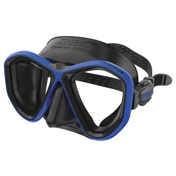 Tauchermaske Symbol Asian Fit Schwarz-Blau Seac 75-72B-SBL