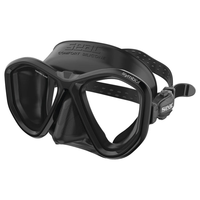 Tauchermaske Symbol Asian Fit Schwarz-Schwarz Seac 75-72N-SBL