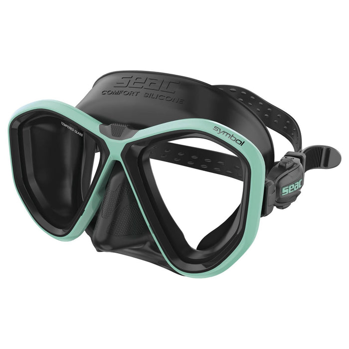 Tauchermaske Symbol Asian Fit Schwarz-Tiffany Seac 75-72TI-SBL