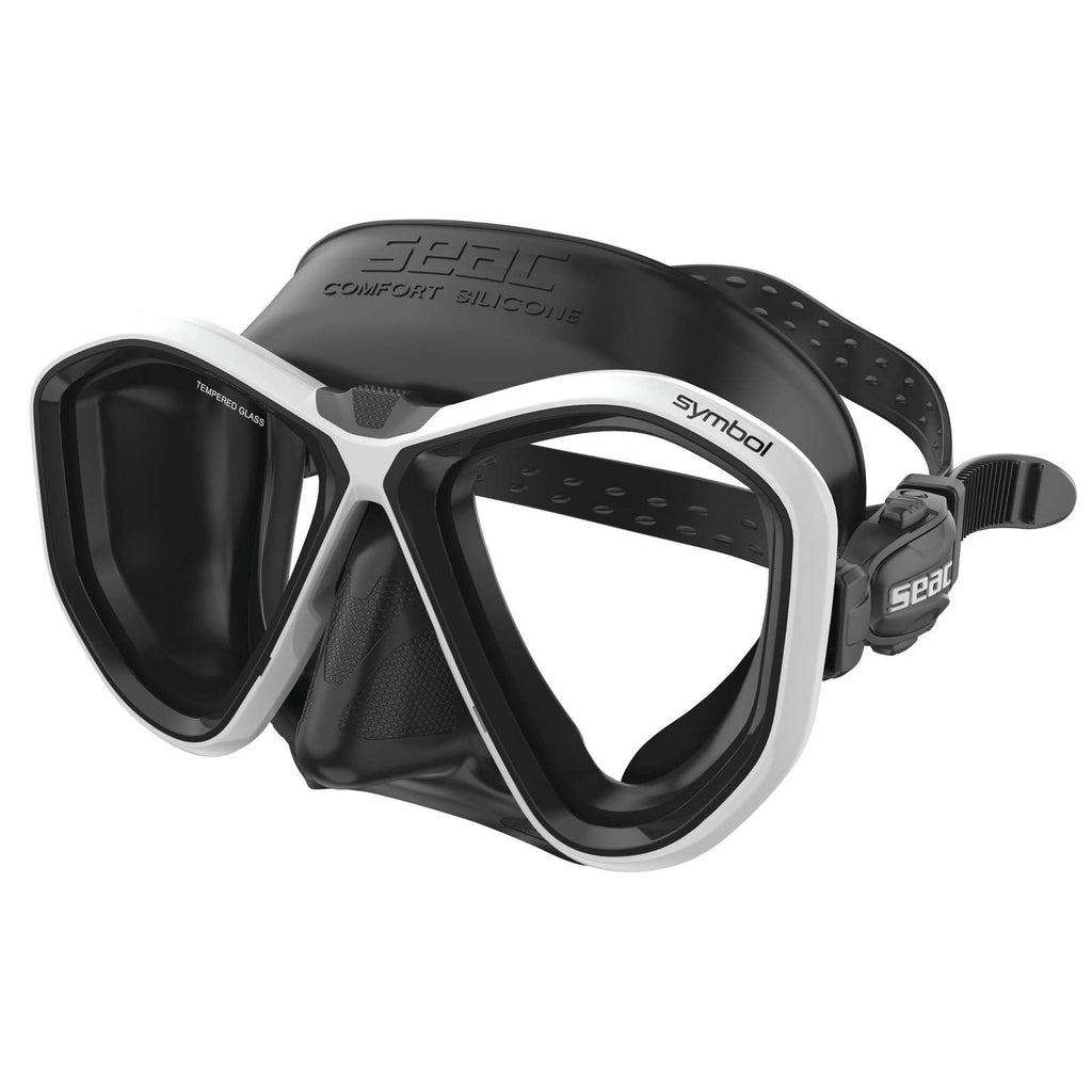 Tauchermaske Symbol Asian Fit Schwarz-Weiß Seac 75-72W-SBL