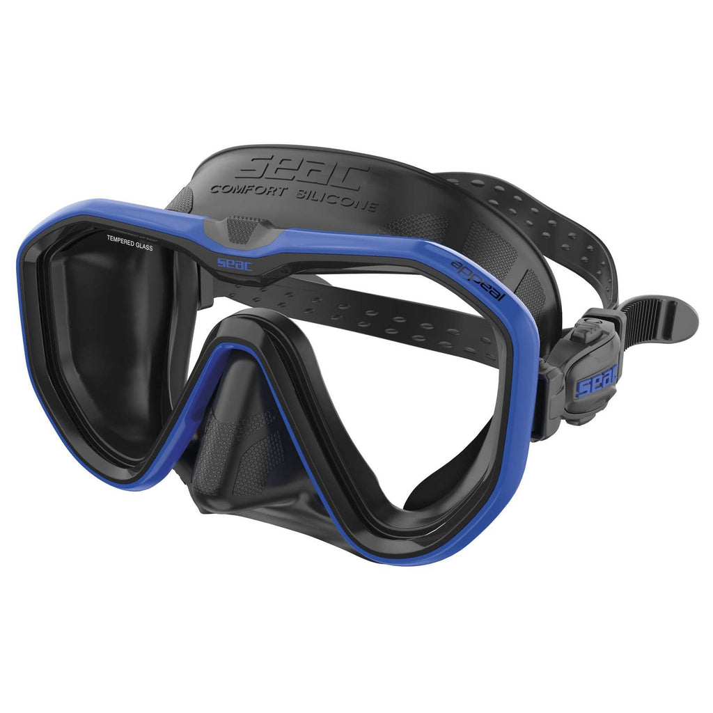Tauchermaske Appeal Asian Fit Schwarz-Blau Seac 75-75B-SBL