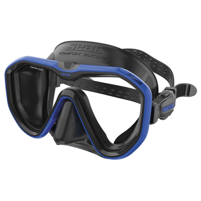Tauchermaske Appeal Asian Fit Schwarz-Blau Seac 75-75B-SBL