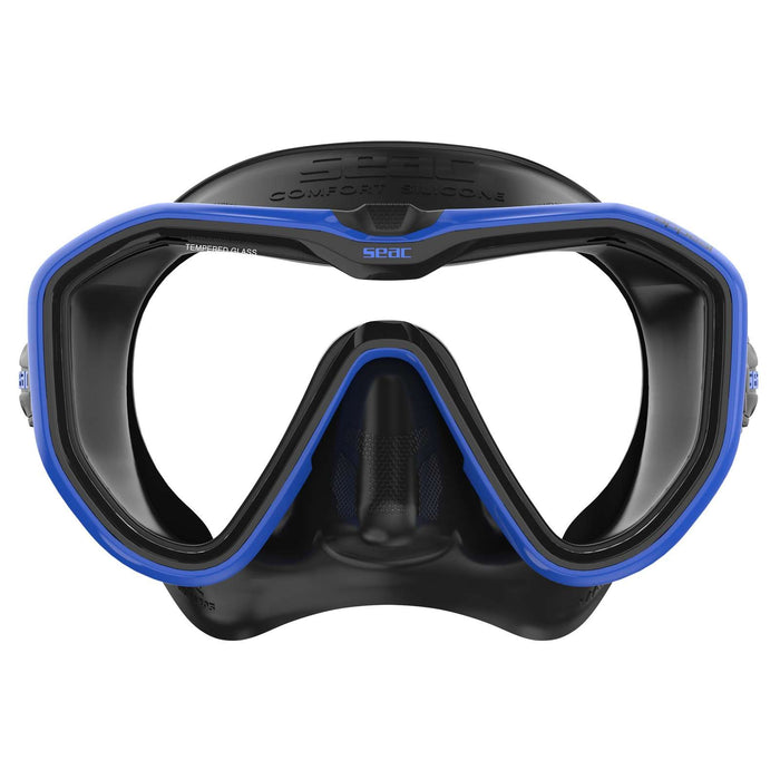 Tauchermaske Appeal Asian Fit Schwarz-Blau Seac 75-75B-SBL