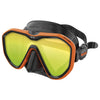 Tauchermaske Appeal Asian Fit Mit Spiegel-Linsen Schwarz-Orange Seac 75-75O-SBL-LS