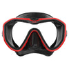 Tauchermaske Appeal Asian Fit Schwarz-Rot Seac 75-75R-SBL