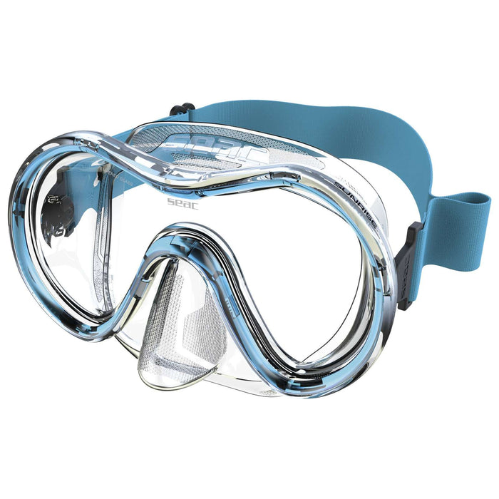 Tauchermaske Sunrise Klar-Aquamarin Seac 75-78AQ-SKL