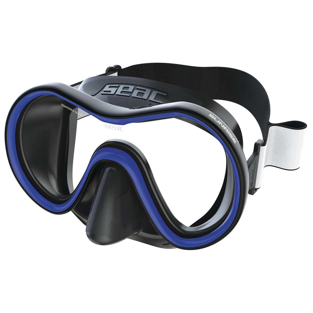 Tauchermaske Sunrise Schwarz-Blau Seac 75-78B-SBL