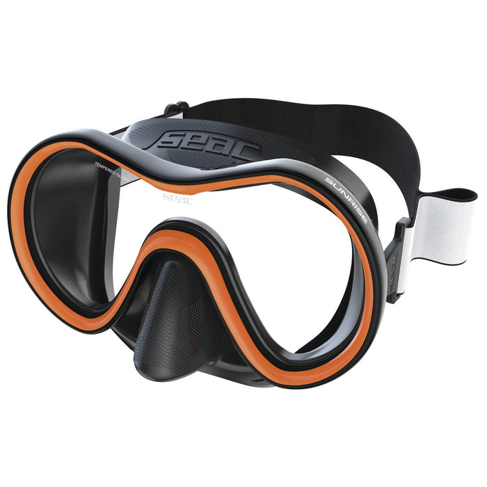 Tauchermaske Sunrise Schwarz-Orange Seac 75-78B-SKL