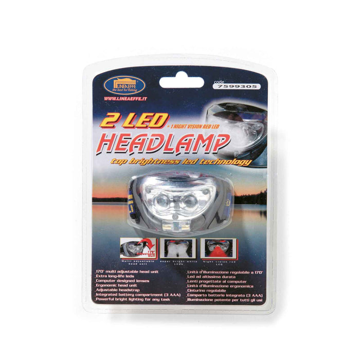 Stirnlampe mit rotem Licht 2 Led Lineaeffe 7599305
