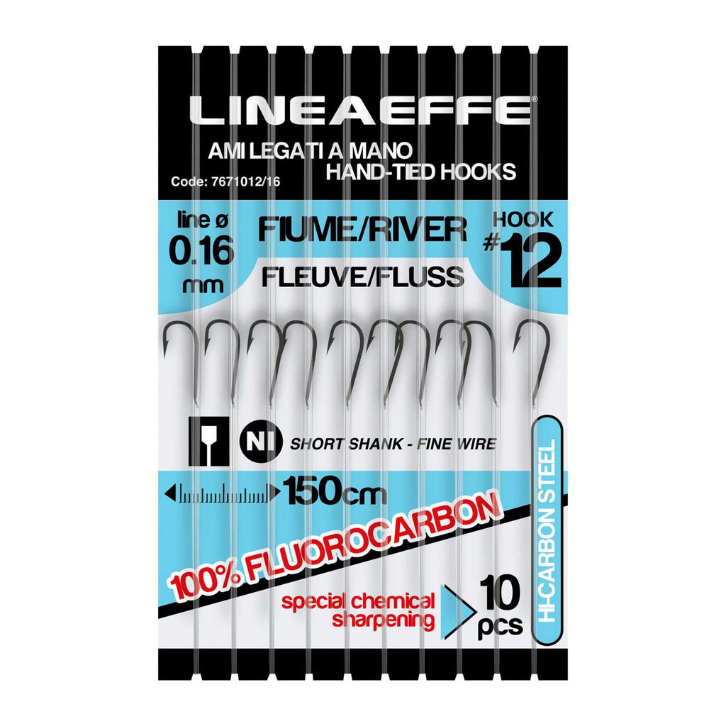 Angelhaken Fluorocarbon Fluss 150cm Größe 18 Durchmesser 0,12 Lineaeffe 7671018-12