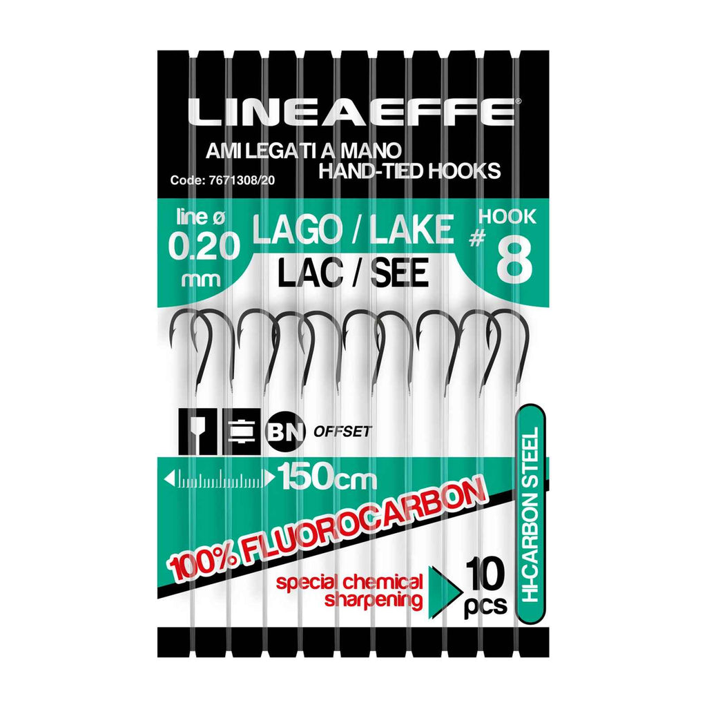Angelhaken Fluorocarbon See 150cm Größe 10 Durchmesser 0,20 Lineaeffe 7671310-20