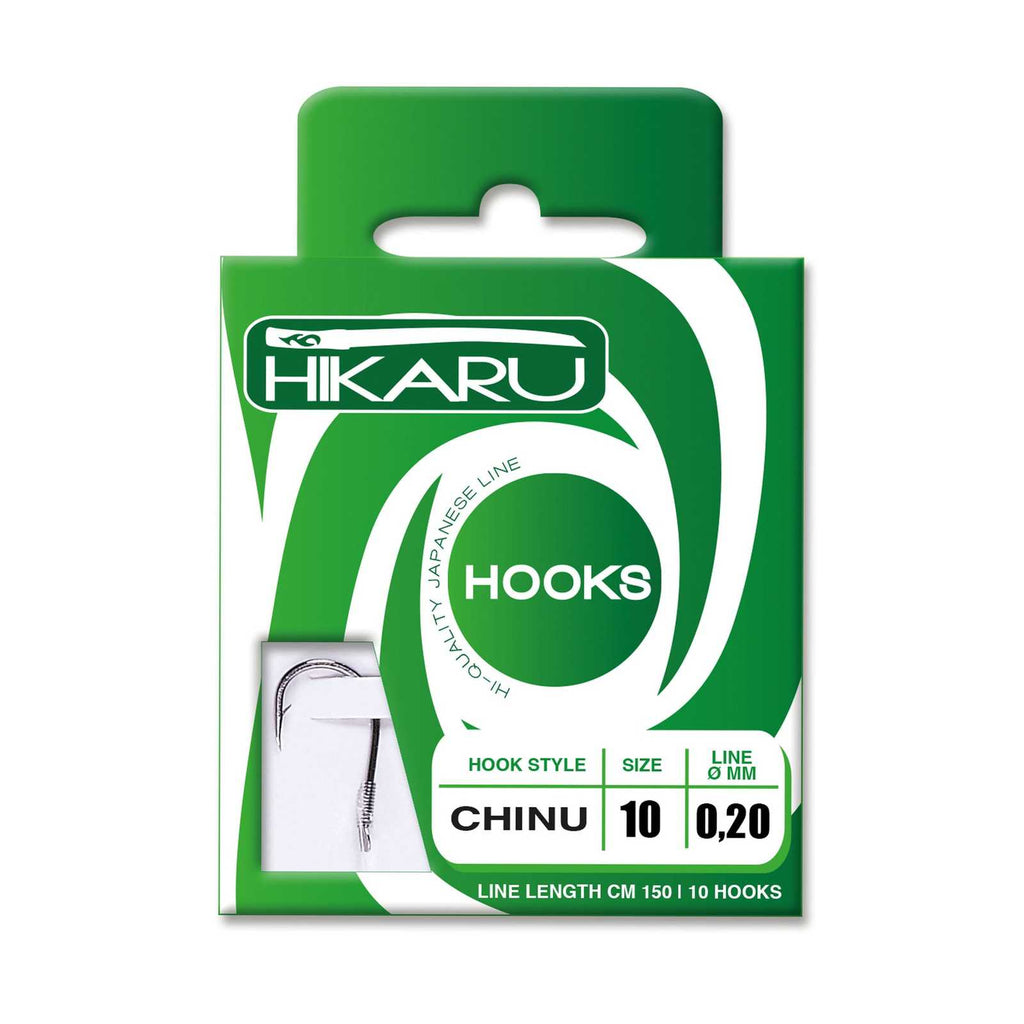 Angelhaken Chinu Schwarz Nickel Größe 12 Durchmesser 0,20 Hikaru 7701012-20