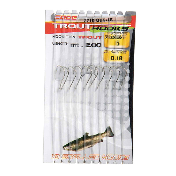 Angelhaken Forelle Größe 8 Durchmesser 0,18 Lineaeffe 7710008-18