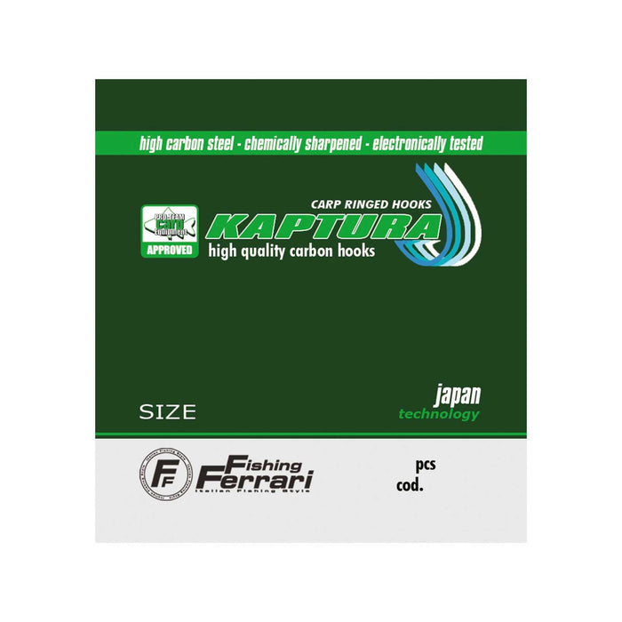 Karpfenhaken Gebogen Kaptura Größe 8 Fishing Ferrari 7951308