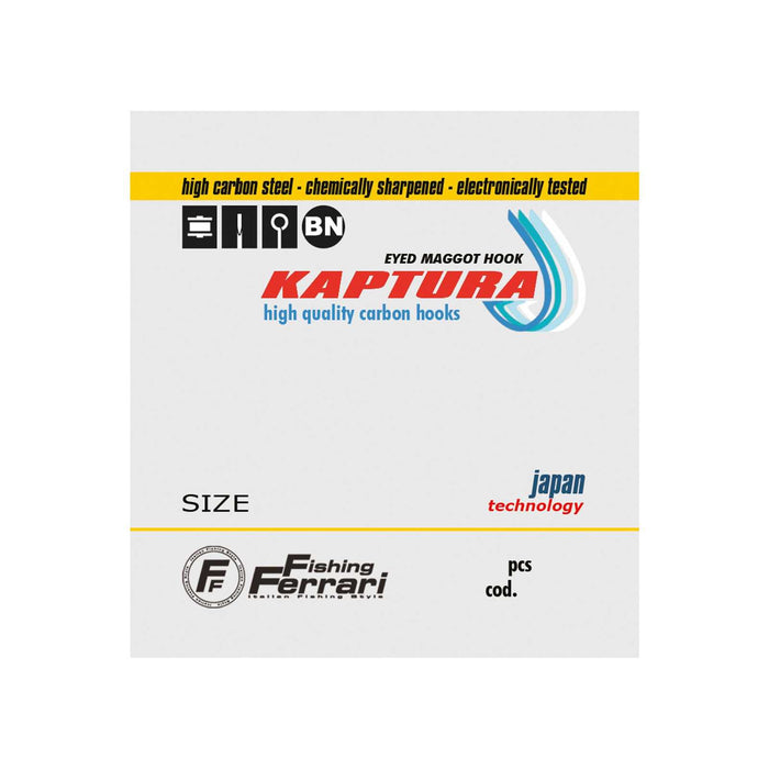 Angelhaken Mit Auge Made Kaptura Größe 12 Fishing Ferrari 7951412