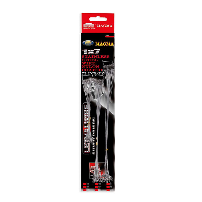 Stahl Draht Führer Cavetto Acciaio 1x7 Silber Lineaeffe 7980100