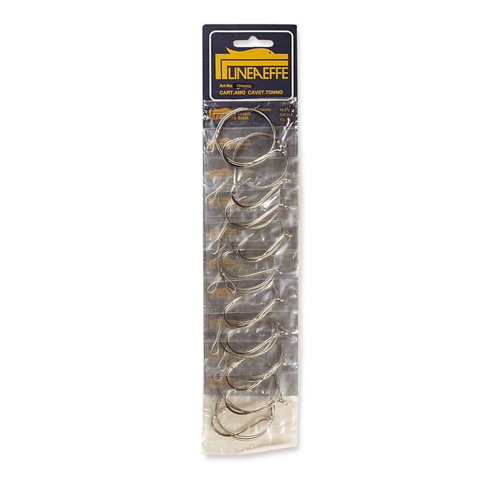 Stahlseil Thunfischkarte Ohne Wirbel 1x7 30kg Größe 6-0 Lineaeffe 7996060
